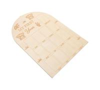 Panneau Photo de -né en Bois Beige pour Annonce de Naissance