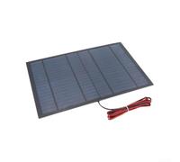 Panneau Photovoltaïque 10W Polycristallin Résistant | Câble 200cm inclus, sortie 18V 10W, pour idéal bricolage, connexion pour facile appareils, charge efficace