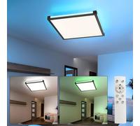 Panneau Plafonnier Just Light LED RGB CCT Dimmable Avec Télécommande, 2 Lumières