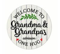 Panneau Plaques De Porte En Bois De Noël, Panneaux Ronds, Décorations De Noël Créatives