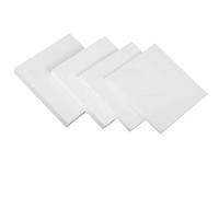 Panneau plat en plastique Feuille de PTFE, plaque carrée en résistante aux hautes températures, largeur 50 mm, lot 5(50x50x0.4mm)