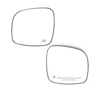 Panneau Plat Verre Rétroviseur Chauffant Avec Plaque Support Pour Dodge Pour Grand Pour Caravane 08-20 Verre Rétroviseur(Left right)