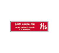 Panneau plexiglas 'Porte coupe-feu ne pas mettre d'obstacle' - NOVAP - 4036557