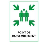 Panneau - Point de Rassemblement - E007 - PVC - A4