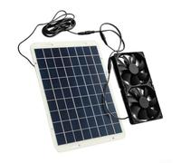 Panneau Polycristallin 15W Ventilation Animal Extérieur | Conversion énergie optimale, silicium grade A, réduit chaleur intérieure, pour idéal été caniculaire
