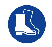 Panneau Port des chaussures de sécurité obligatoire - Ø30cm - ISO 7001