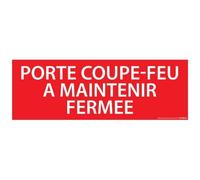 Panneau - Porte coupe-feu à maintenir fermée - 210x75 mm Vinyle Souple Autocollant