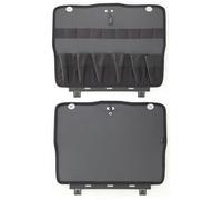 Panneau porte-outils inférieur pour machines à roulettes, compatible avec les systèmes de montage, idéal pour l'organisation et l'accès rapide aux outils.