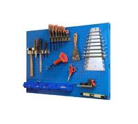 Simonrack – Panneau porte-outils métallique Struct G 1200×400 mm bleu 8 crochets