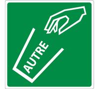 PANNEAU POUBELLE AUTRE ADHESIF 200X200MM TALIAPLAST - 733820