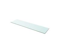 vidaXL Panneau pour étagère Verre transparent 100 x 25 cm