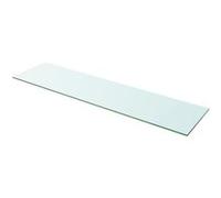 vidaXL Panneau d'étagère en verre 100 x 20 cm Transparent
