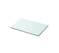 vidaXL Panneau pour étagère Verre trempé 30 x 20 cm Transparent Contemporain