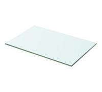 vidaXL Panneau pour étagère Verre Transparent 50 x 25 cm