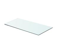 vidaXL Panneau pour étagère en verre transparent 60 x 25 cm – Verre trempé, contemporain