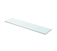 vidaXL Panneau pour étagère en verre transparent 90 x 20 cm Contemporain