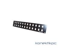 Panneau pour montage embases RJ45 nu - 24 ports