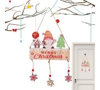 Panneau pour Porte d'Entrée,Décorations en Bois pour Les Fêtes - Panneaux Suspendus Noël - pour Maison Salon Entrée Intérieur Extérieur Rassemblement de Fêtes Fête de Bienvenue Arrière-Plan