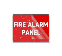 Panneau pour porte en plastique acrylique avec alarme incendie pour bureau, restaurant, hôtel, supermarché, fournitures 20,3 x 15,2 cm