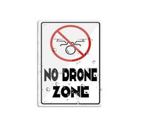 Panneau pour porte en plastique acrylique sans drone Zone Federal Aviation Administration Restrictions Avertissement Avertissement Panneau pour bureau, restaurants, hôtels, supermarchés, fournitures