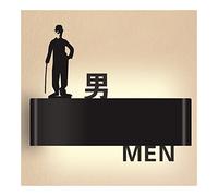 Panneau pour salle de bain, Restroom Signs for Business, LED Sign Display for In Public Places Cafe Bar