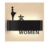 Panneau pour salle de bain, Restroom Signs for Business, LED Sign Display for In Public Places Cafe Bar