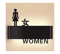 Panneau pour salle de bain, Restroom Signs for Business, LED Sign Display for In Public Places Cafe Bar