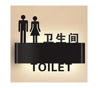 Panneau pour salle de bain, Restroom Signs for Business, LED Sign Display for In Public Places Cafe Bar
