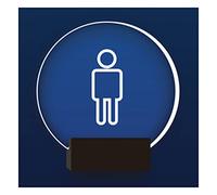 Panneau pour salle de bain, Wall Mount Mens Gents Women Bathroom Lighted Sign,