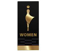 Panneau pour toilettes, 3D Acrylic Unisex Toilet Decor, for Offices, Businesses, and Restaurants