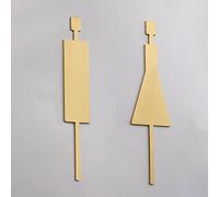 Panneau pour toilettes, Bathroom Door Sign/Placard, for Business Home Office and Restaurants