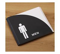 Panneau pour toilettes, Bathroom Door Signs, Restroom Signs for Home and Business Office Door Wall