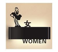 Panneau pour toilettes, Restroom Signs for Business, LED Sign Display for In Public Places Cafe Bar