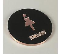 Panneau pour toilettes, Round Bathroom Door Sign Decor, for Offices, Businesses, and Restaurants