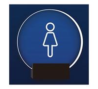 Panneau pour toilettes, Wall Mount Mens Gents Women Bathroom Lighted Sign,