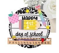 Panneau Premier Et Dernier Jour D'École Souvenir Primaire En Bois