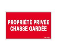 Panneau Propriété privée chasse gardée - Rigide 330x200mm - 4160504