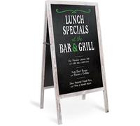 Panneau Publicitaire En Bois Magnétique Porte affiche A1 Ardoise Chevalet Stop Trottoir pour Restaurant Café Bar Bistrot