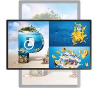 Panneau publicitaire mural, écran LCD Full HD IPS 1920 x 1080, format paysage/portrait, affichage dynamique, lecteur multimédia publicitaire, partage de photos et vidéos via application ou USB 32"