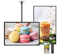 Panneau publicitaire numérique ultra fin à affichage LED 1920 x 1080 1 Go de RAM, 8 Go de stockage, prend en charge WiFi, HDMI, USB, RJ45