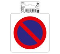 Exacompta Panneau PVC adhésif antidérapant Défense de stationner 10 cm Rouge