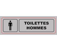 Panneau PVC adhésif - toilettes hommes