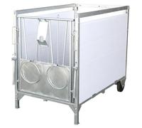 Panneau PVC façade arrière pour case à veau Kerbl Blanc 165x3x25 cm