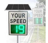 Panneau radar sans fil avec rétroaction instantanée, télécommande, détection de 200 m, affichage LED IP65 pour la sécurité routière