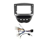 Panneau Radio Kit Montage Tableau Bord 2 DIN 10,1'' Façade pour Peugeot 107 2005-2014(Câble de Cadre)
