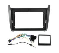 Panneau Radio pour VW pour Polo 5 pour Golf pour Passat Kit GPS Tableau Bord Adaptateur Panneau Câble Fascia Cadre Radio Canbus 9 Pouces