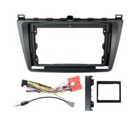 Panneau radio stéréo Kit complet de façade d'autoradio 9 pouces for Mazda 6 (2008, 2009-2012) avec câble et panneau CANbus