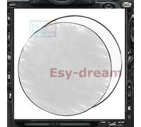 Panneau réflecteur à disque souple 2 en 1,22 "",60cm,argent,blanc,Double face,pliable,pour Studio extérieur et intérieur,22 pouces