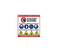 Panneau Respectez les consignes de sécurité - la sécurité est l'affaire de tous - Rigide 480x480mm - 4301037