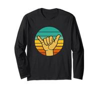 Panneau rétro Shaka/Surf : Style Surfeur Vintage Cool Manche Longue